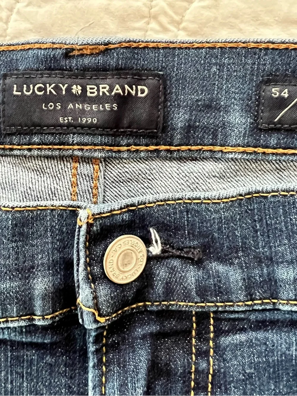 Lucky Brand Men's Dark Blue 181 Relaxed Fit 54x30 Jeans Classic Big & Tall